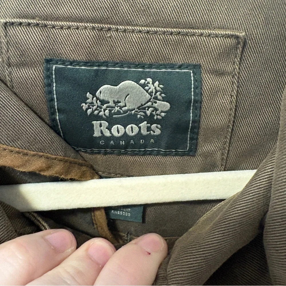 Roots Canada Green Cotton Cargo Utility Field Jacket, Zip + Snap, Pockets Medium - Picture 6 of 16